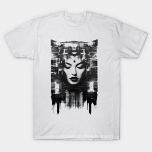 Woman Face Street Art Fashion T-Shirt